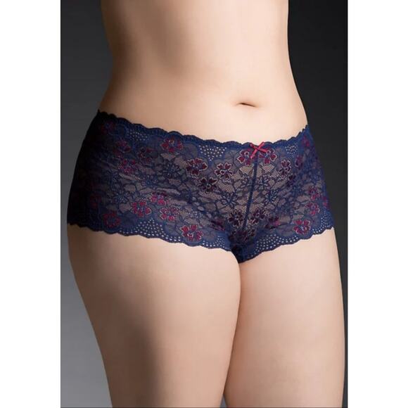 NEW TORRID 2 PAIR Boyshorts Cheeky Size 3X Panties Sexy Lace Underwear - Picture 2 of 5
